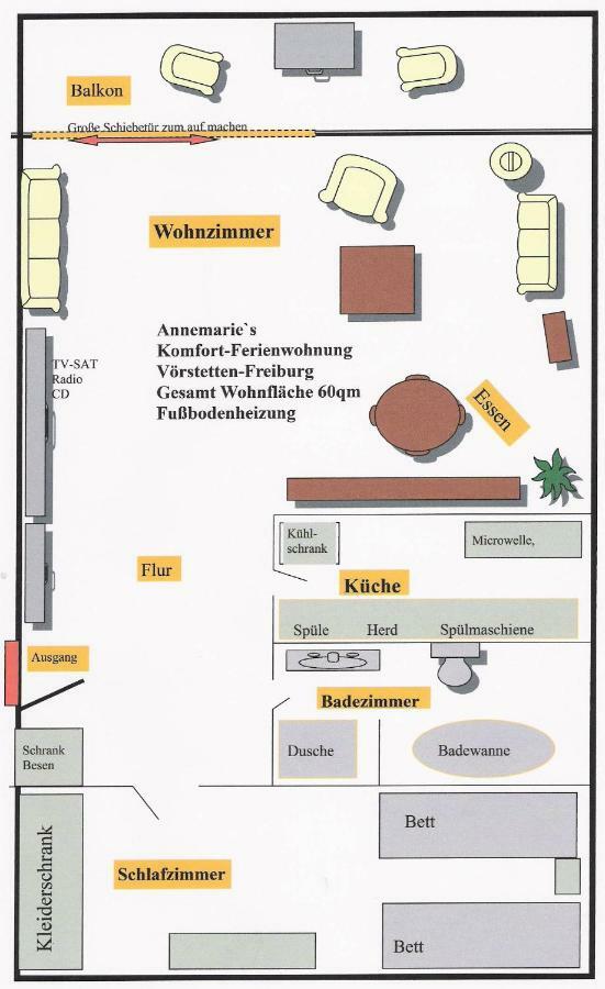 Annes Ferienwohnung Freiburg Vorstetten Εξωτερικό φωτογραφία